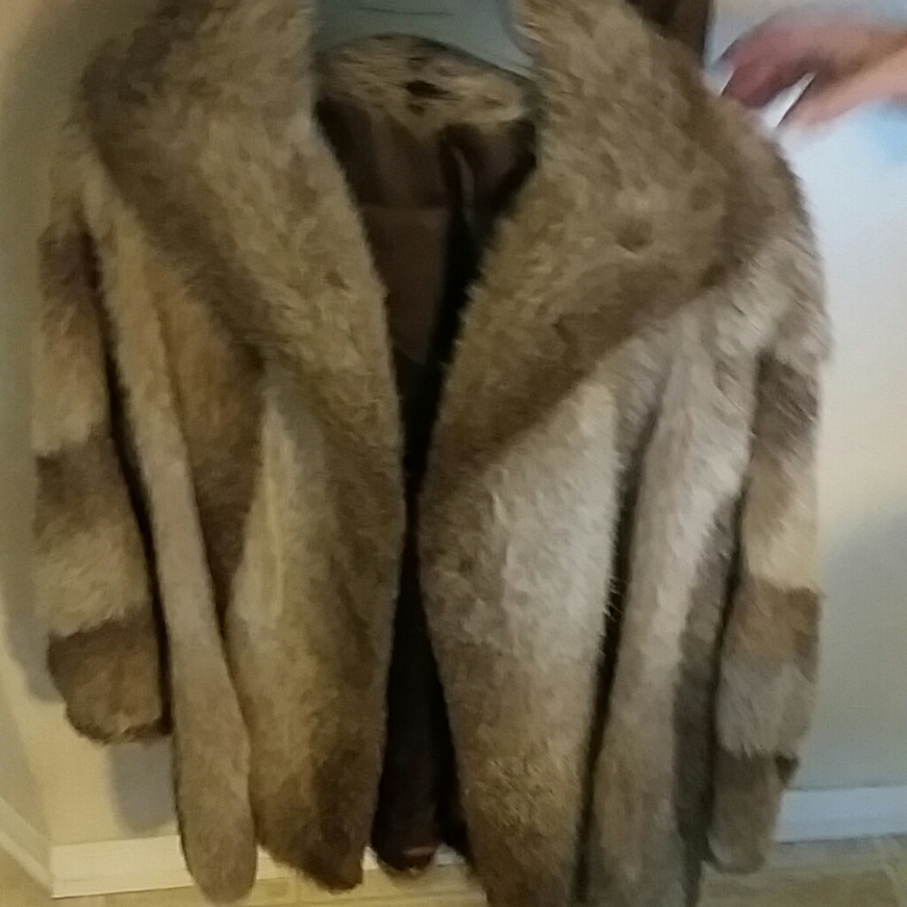Spitz nutria fur jacket from Germany